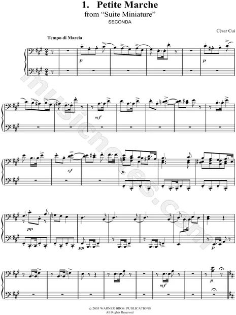 1. Petite Marche (Secondo)