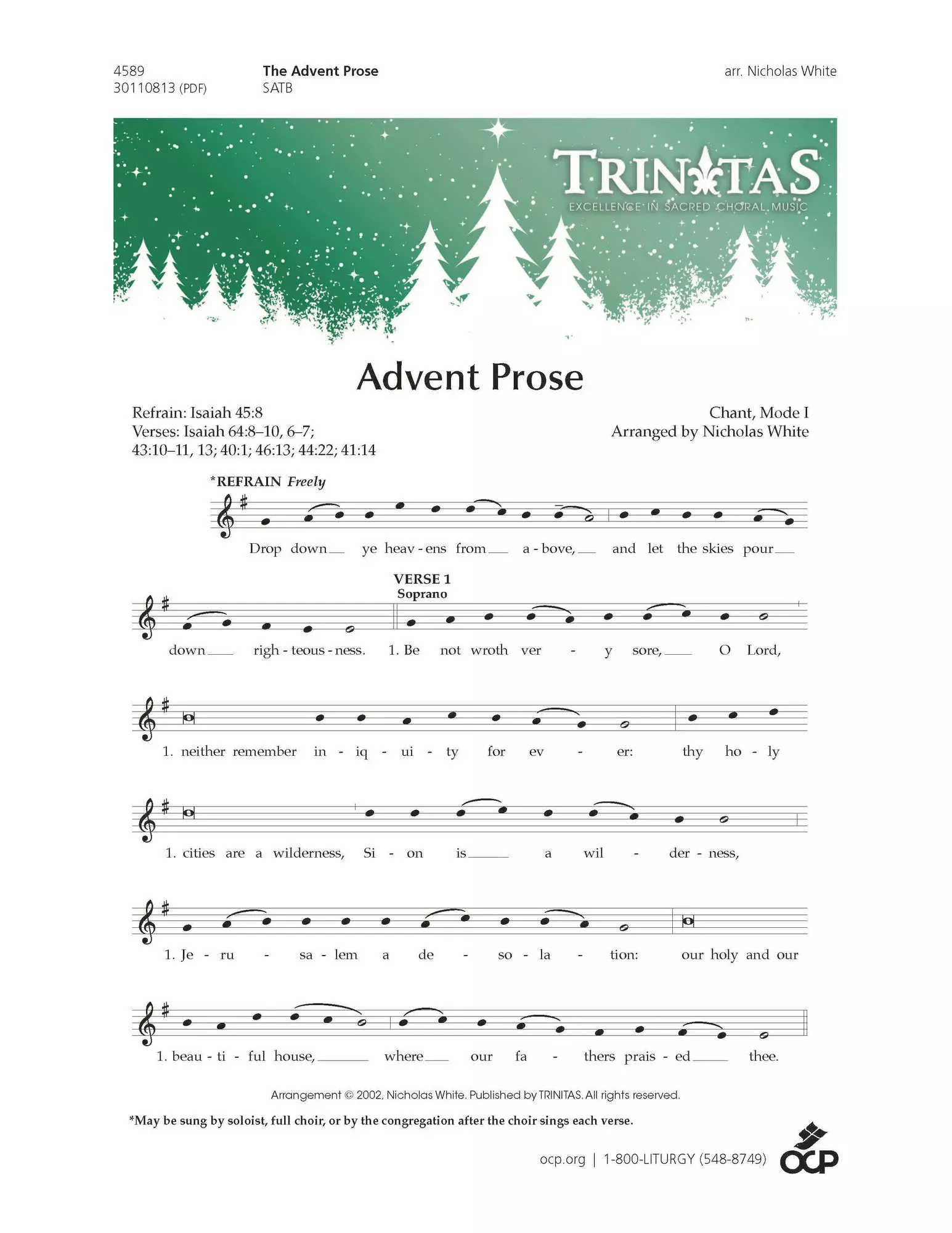 Advent Prose