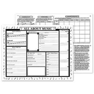 All About Music Activity Posters
