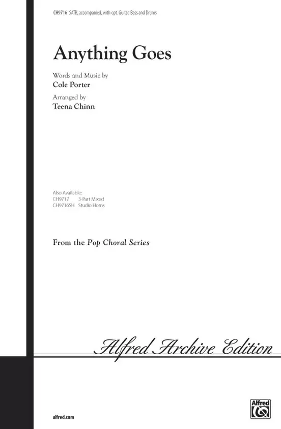 Anything Goes SATB Arrangement by Chinn