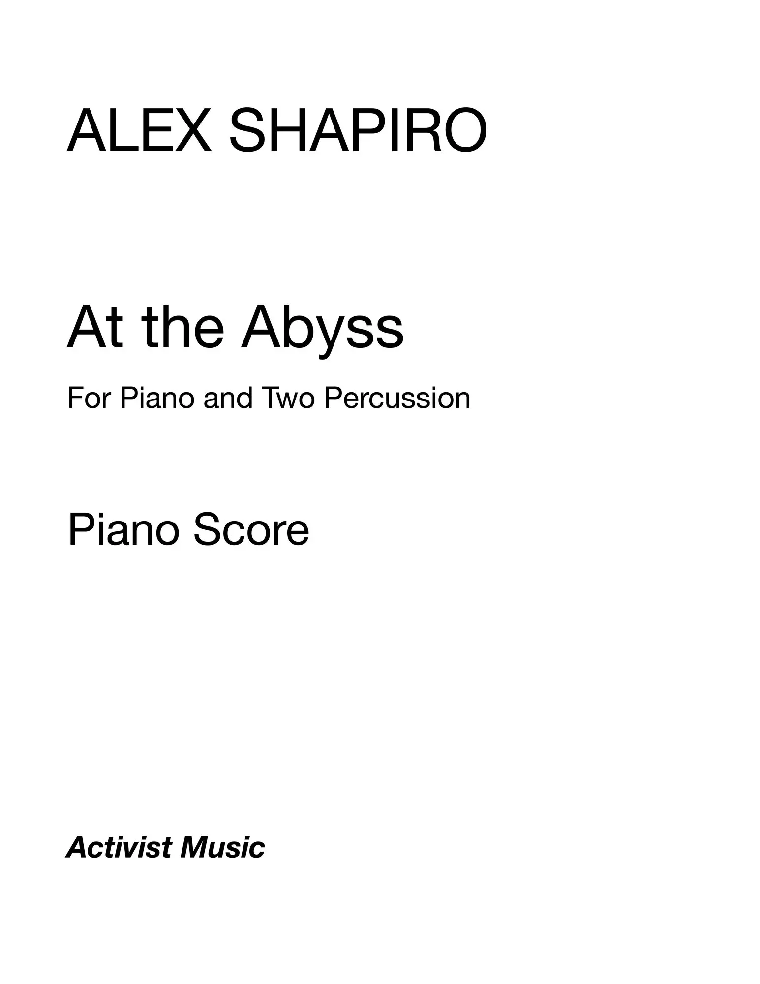 At the Abyss