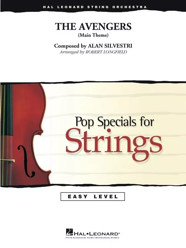 The Avengers Main Theme SO2-3 SC/PTS by Hal Leonard, Easy Pop Specials For Strings