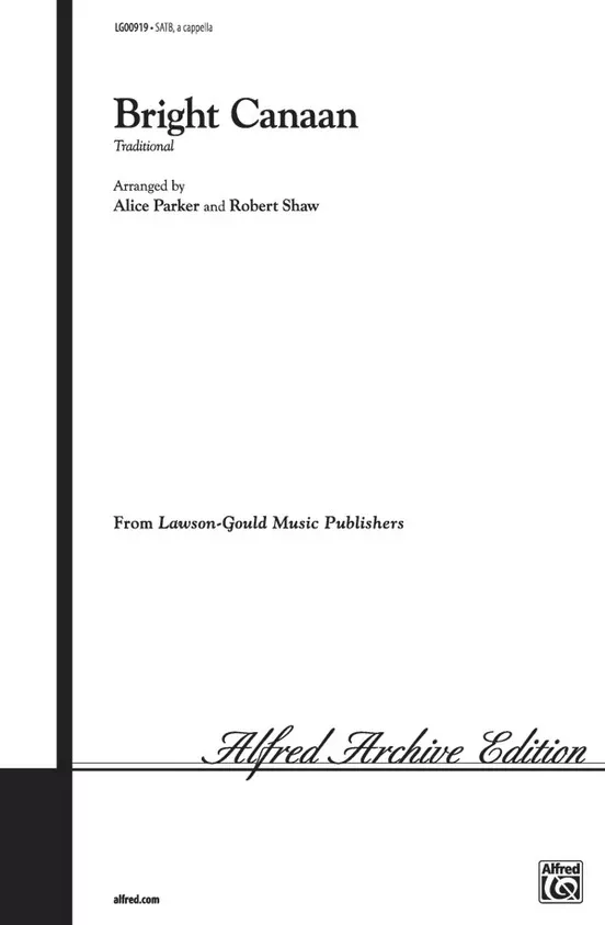 Bright Canaan SATB Arrangement by Parker Shaw