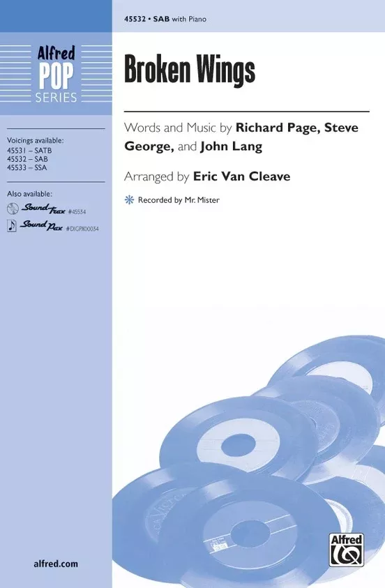 Broken Wings SAB Choral Sheet Music