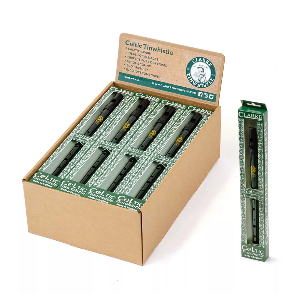Clarke Celtic Whistle - Counter Display of 20 Pieces