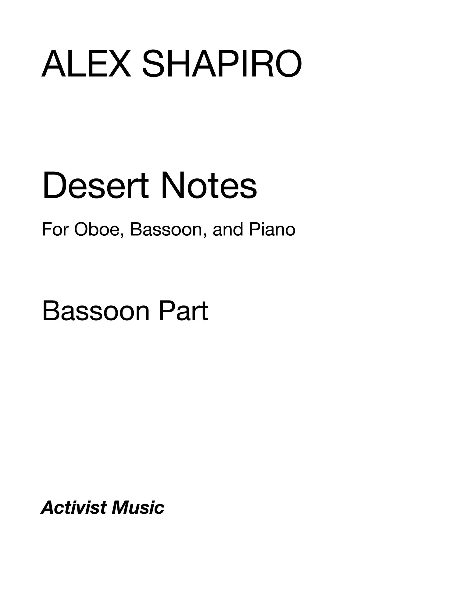 Desert Notes