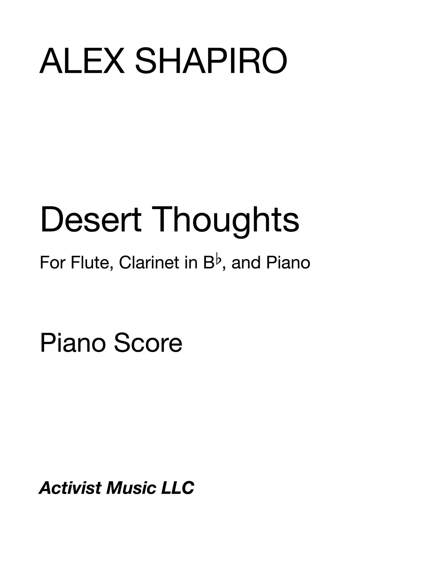 Desert Thoughts