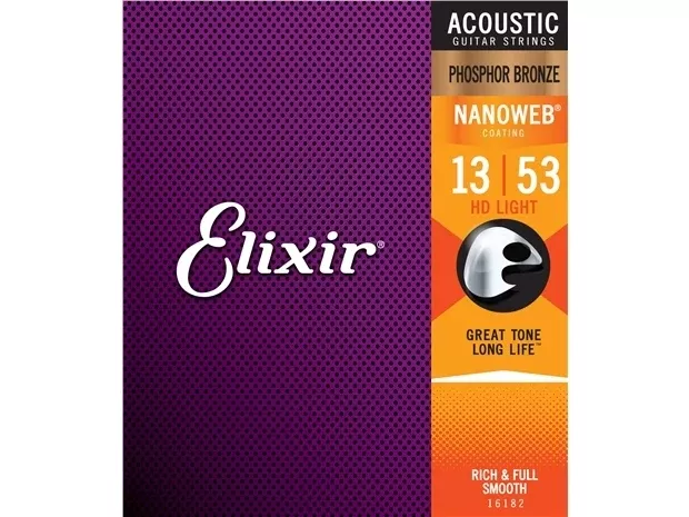 Elixir : #16182: Acou Nano Phos Bronze HD Lite 13-53