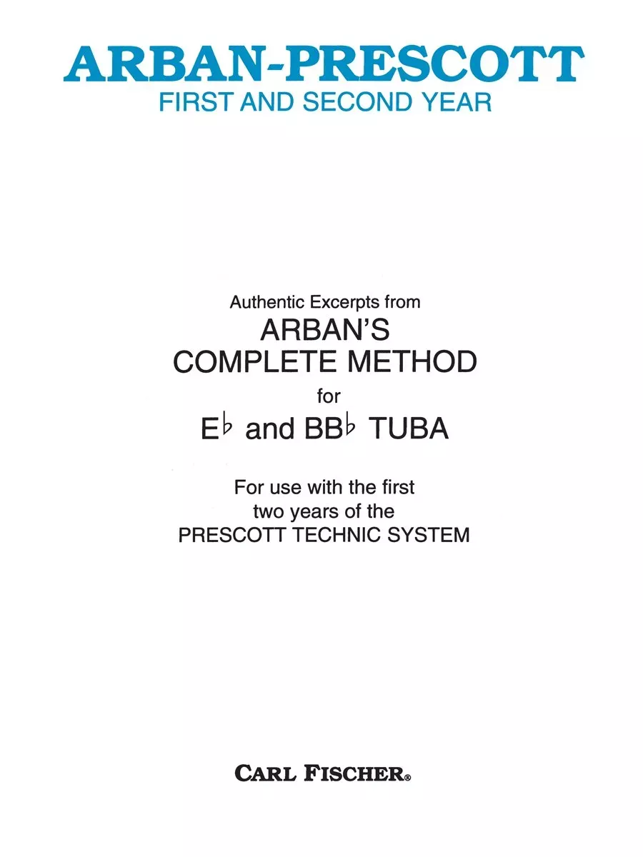 First and Second Year-Tuba