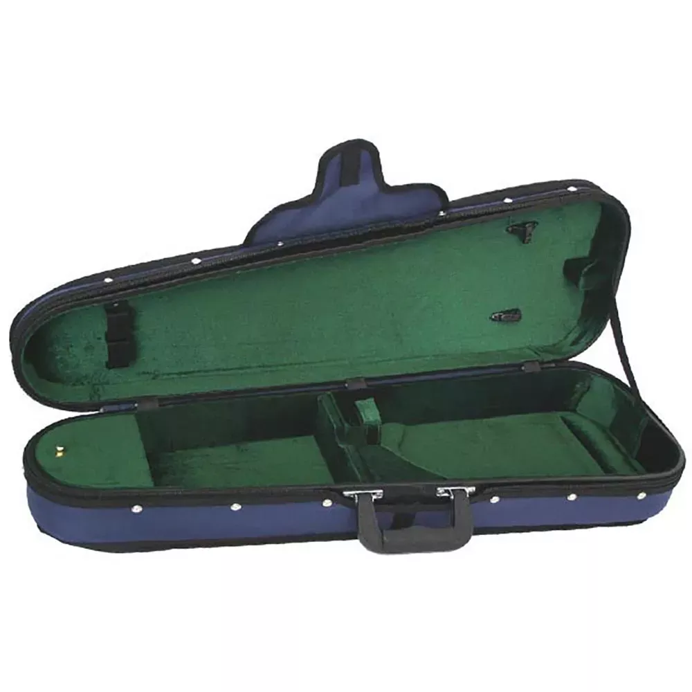 FPS Shaped Violin Case Woodshell Suspension 1/10 with Accessories Compartment and Padded Interior