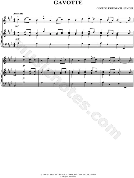 Gavotte - Violin & Piano