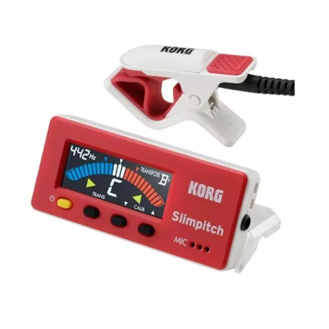 Korg Slimpitch Chromatic Tuner Red White