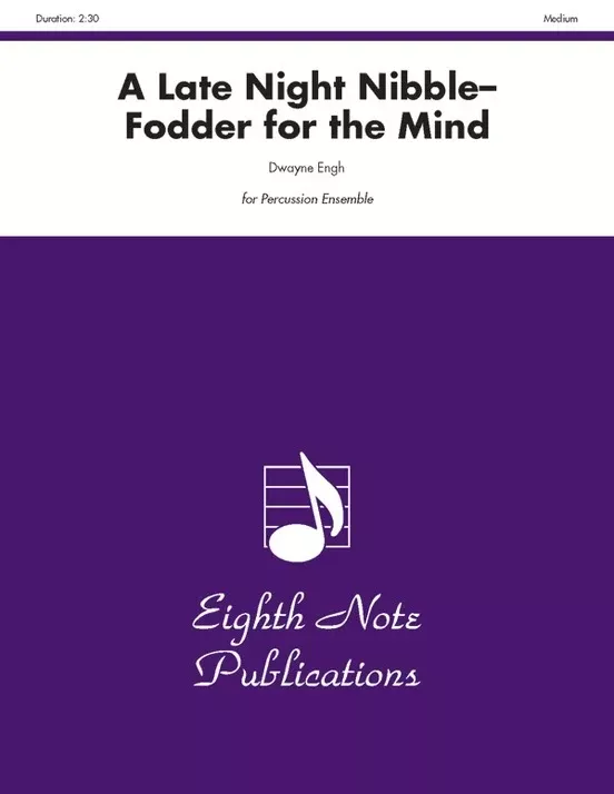 A Late Night Nibble Fodder for the Mind Percussion Sheet Music