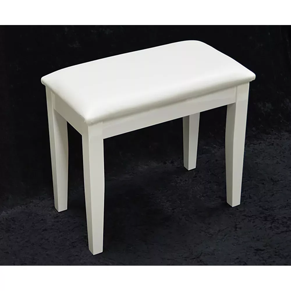 Linley Fixed Height Digital Piano Stool - White