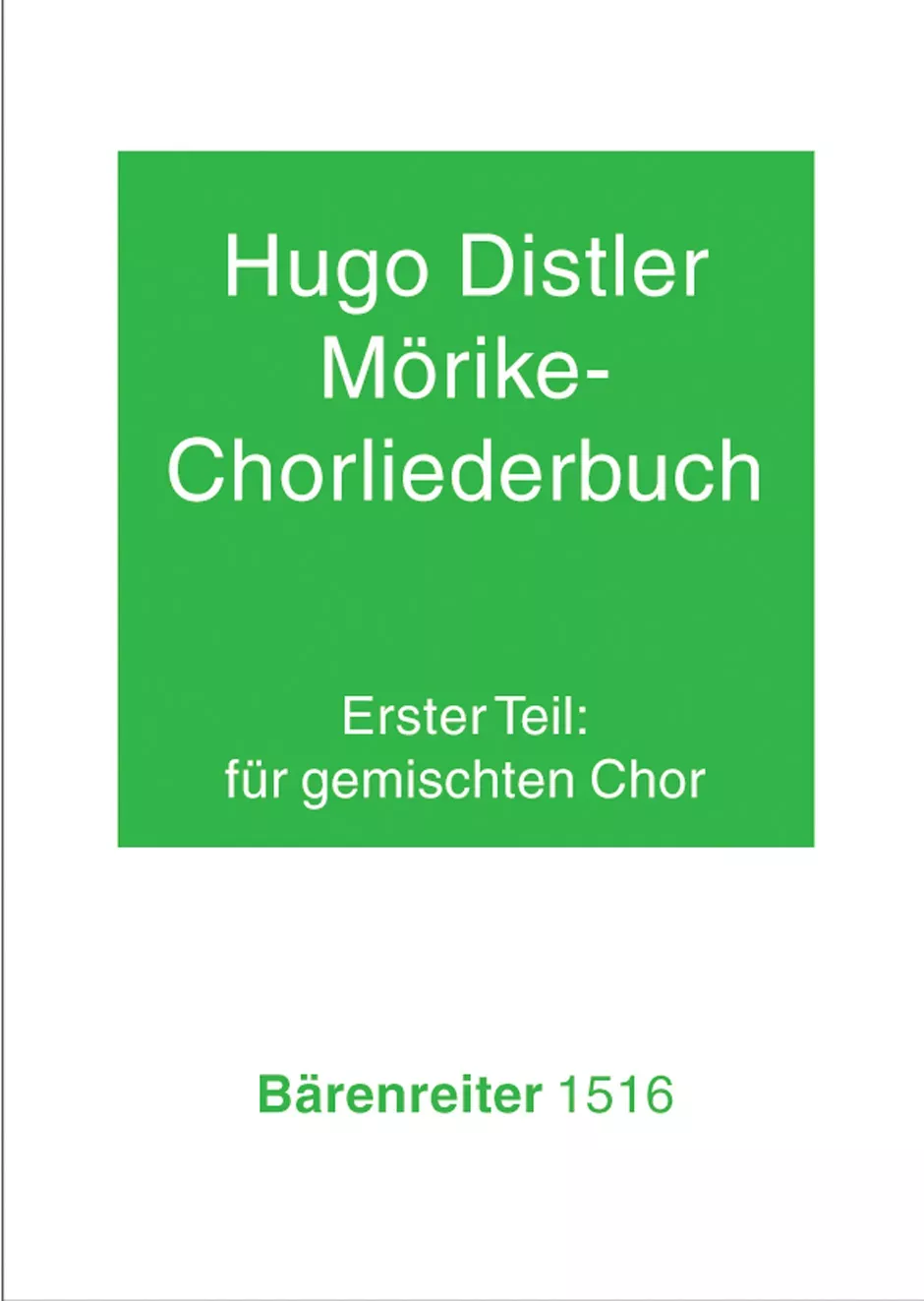 Morike Chorliederbuch