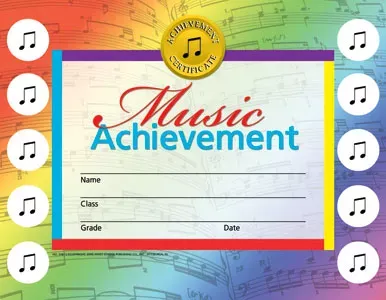 Music Achievement Certificate