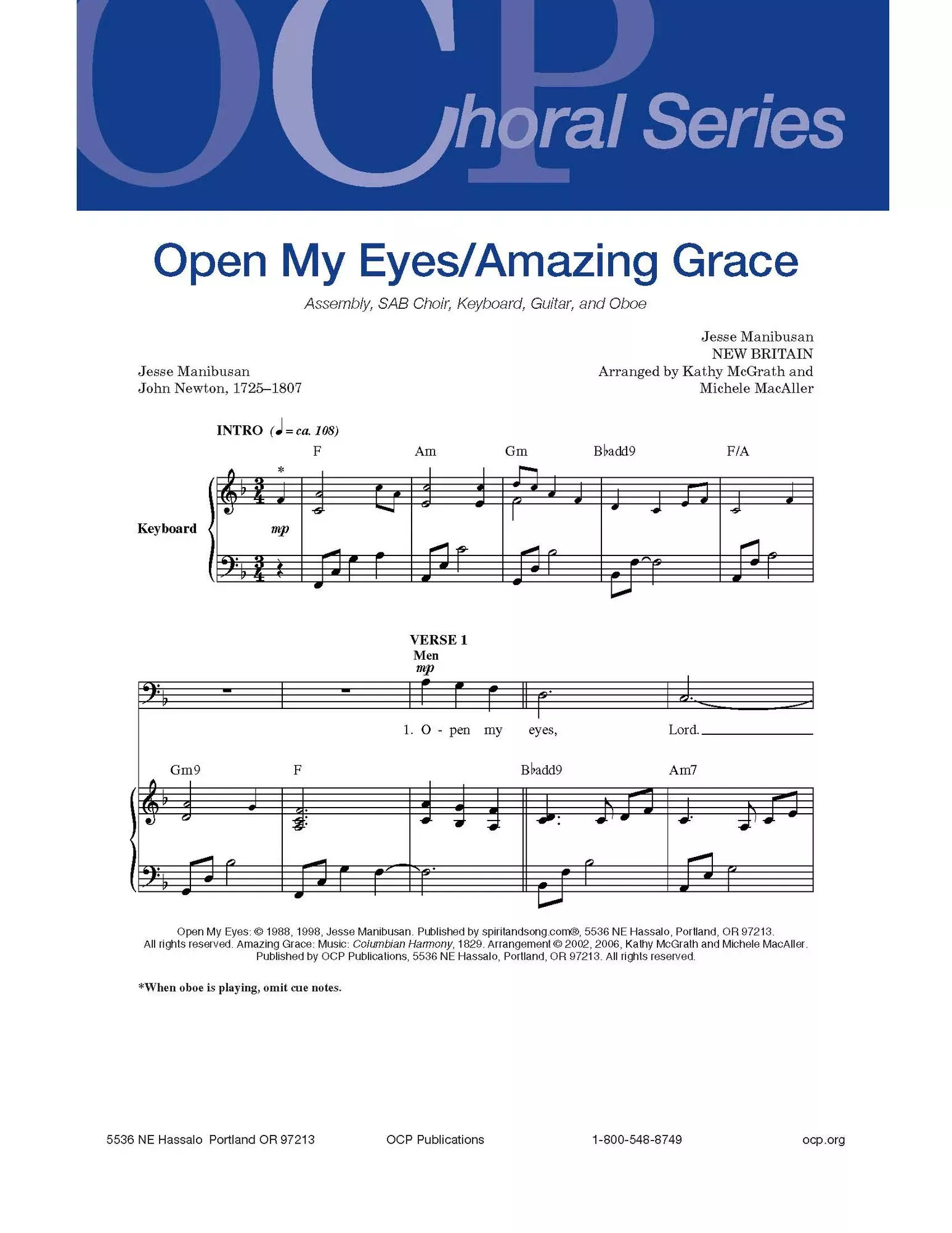 Open My Eyes / Amazing Grace