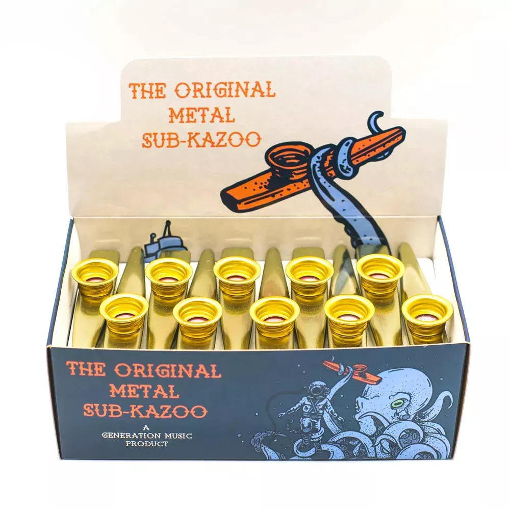 Original Generation Metal Sub Kazoo - Gold Box of 30