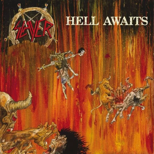 SLAYER - HELL AWAITS (40TH ANNIVERSARY) (2 BLACK & 1 FIRE SPLATTER VINYL) (Vinyl LP)