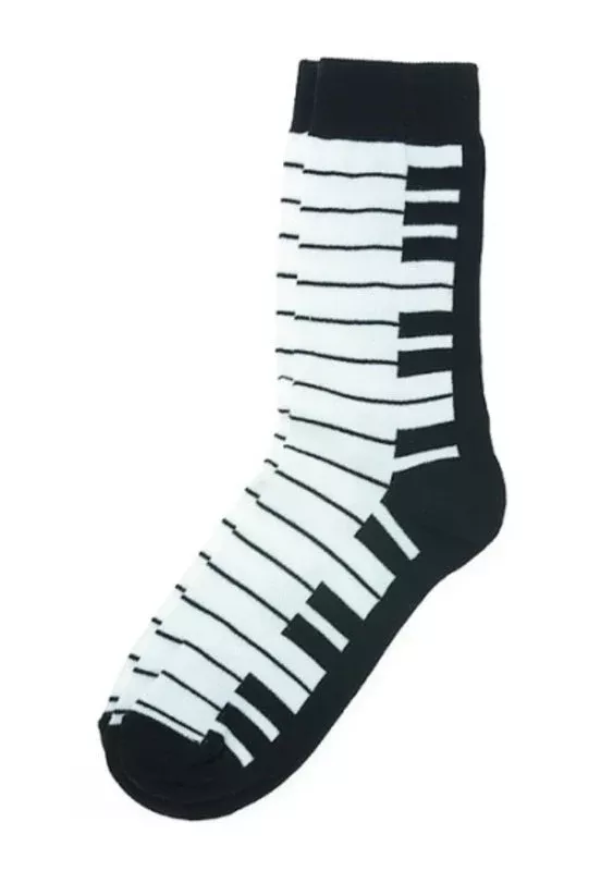 Socks Keyboard Black and White for Women