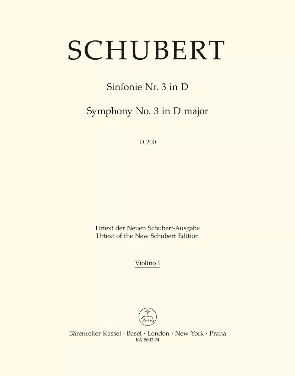 Symphony No 3 in D for Violin 1