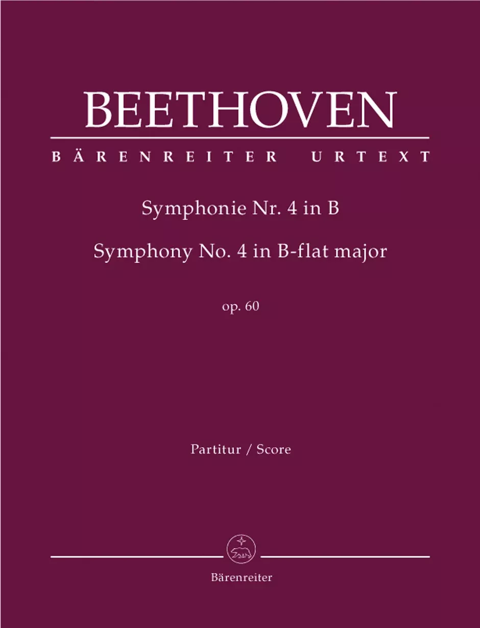 Symphony No 4 in B Flat Critical Commentary - Full Orchestra Sheet Music