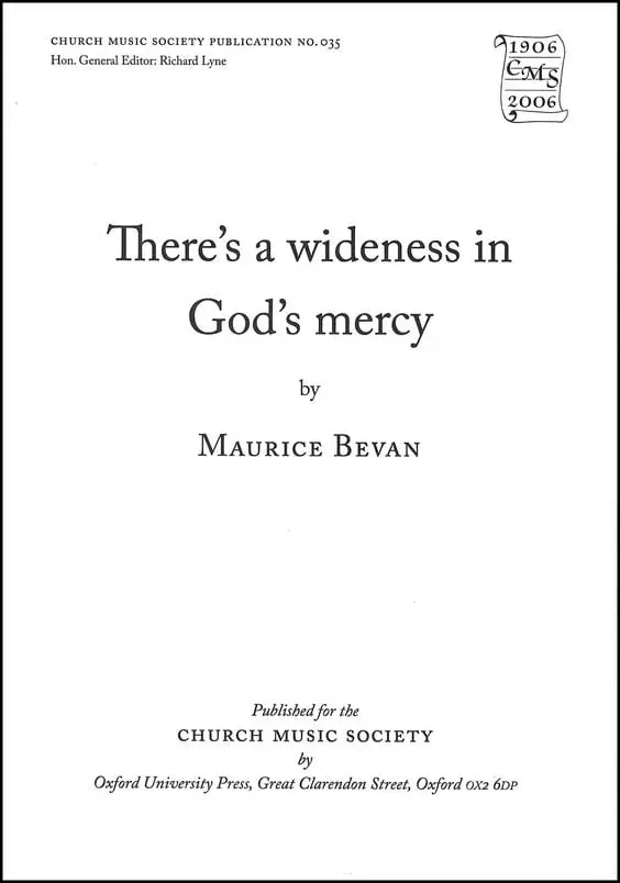 There's a Wideness in Gods Mercy