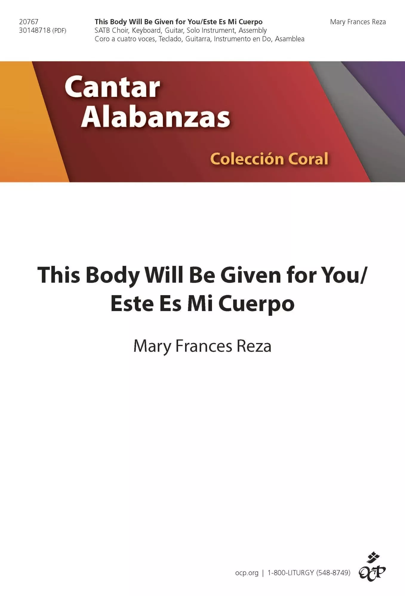 This Body Will Be Given for You/Este Es Mi Cuerpo