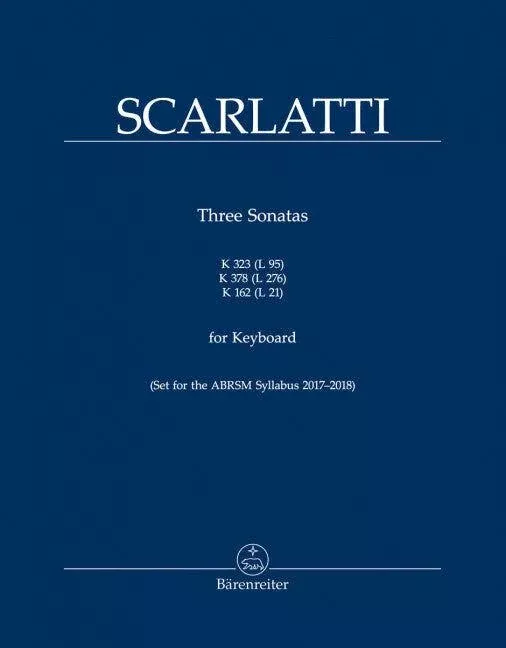 Three Sonatas for Keyboard - Piano Sheet Music