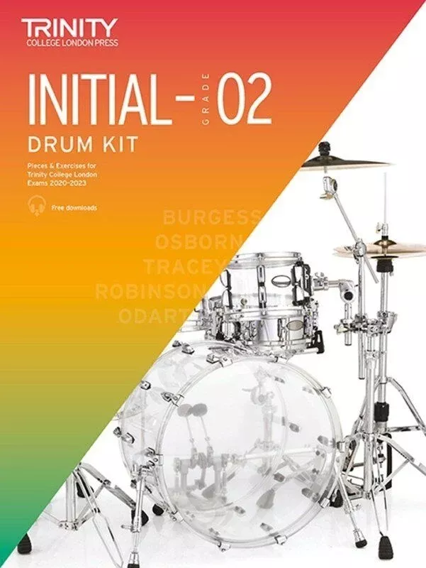 Trinity Drum Kit Exam Pieces 2020-23 Initial-Grade 2