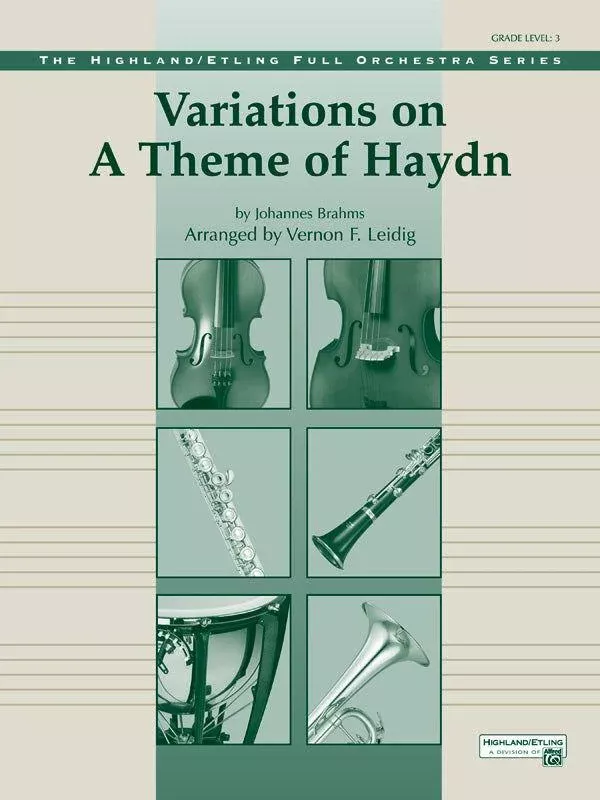 Variations on a Theme of Haydn FO Grade 3 Vocal Sheet Music Clearance