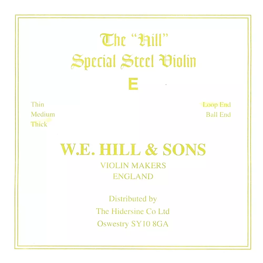 W.E. Hill & Sons The Hill Special Steel Thick Loop Violin E String